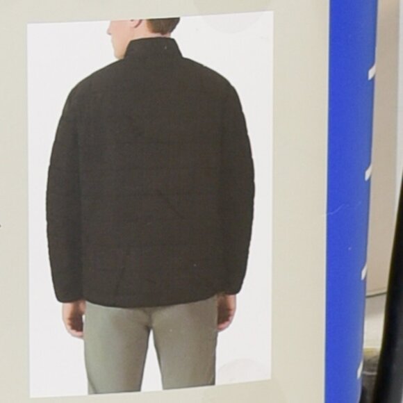 Voyager Men's Polar Fleece Lined Puffer Jacket - Black - Picture 5 of 8